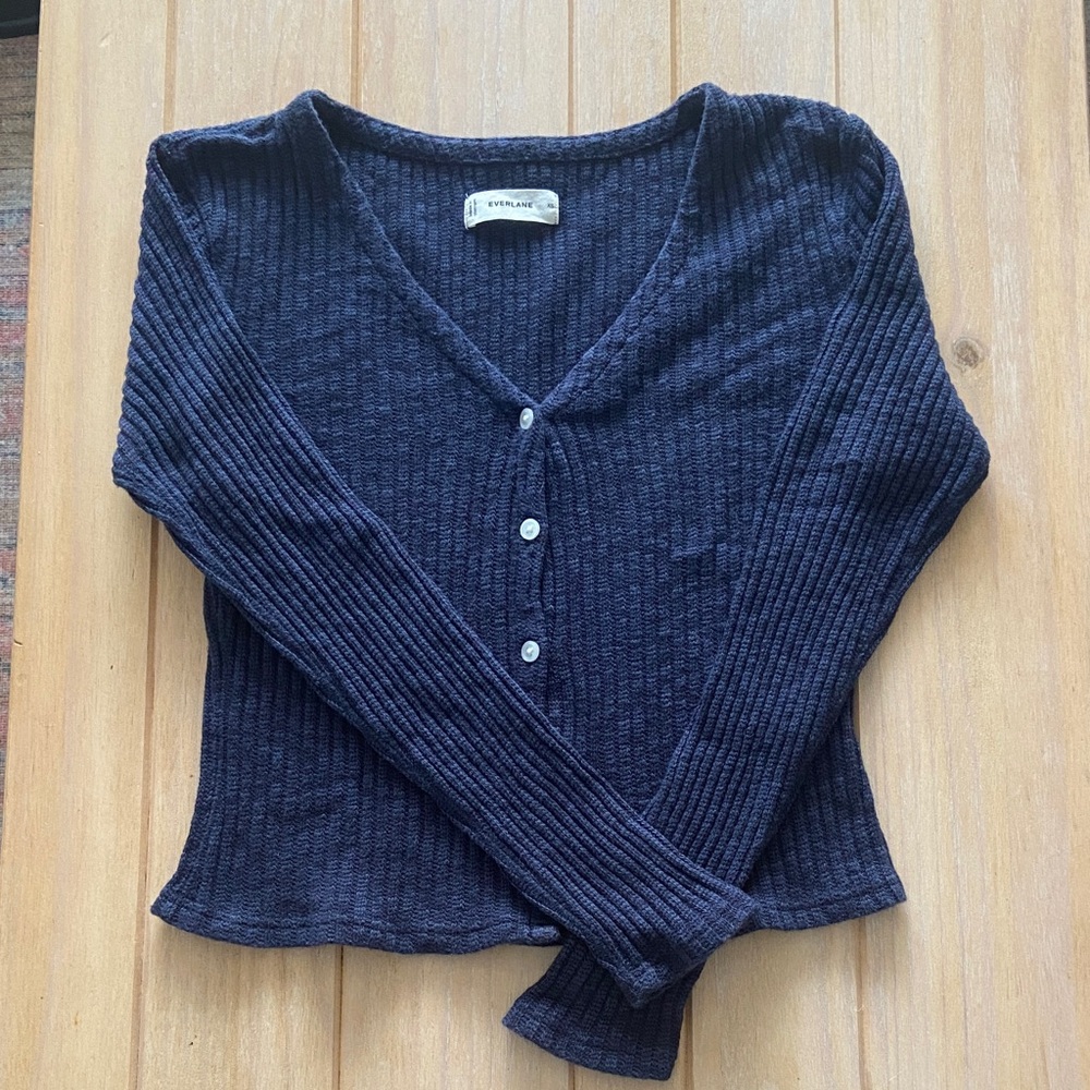 Everlane The Cozy Rib Cardigan  | xs